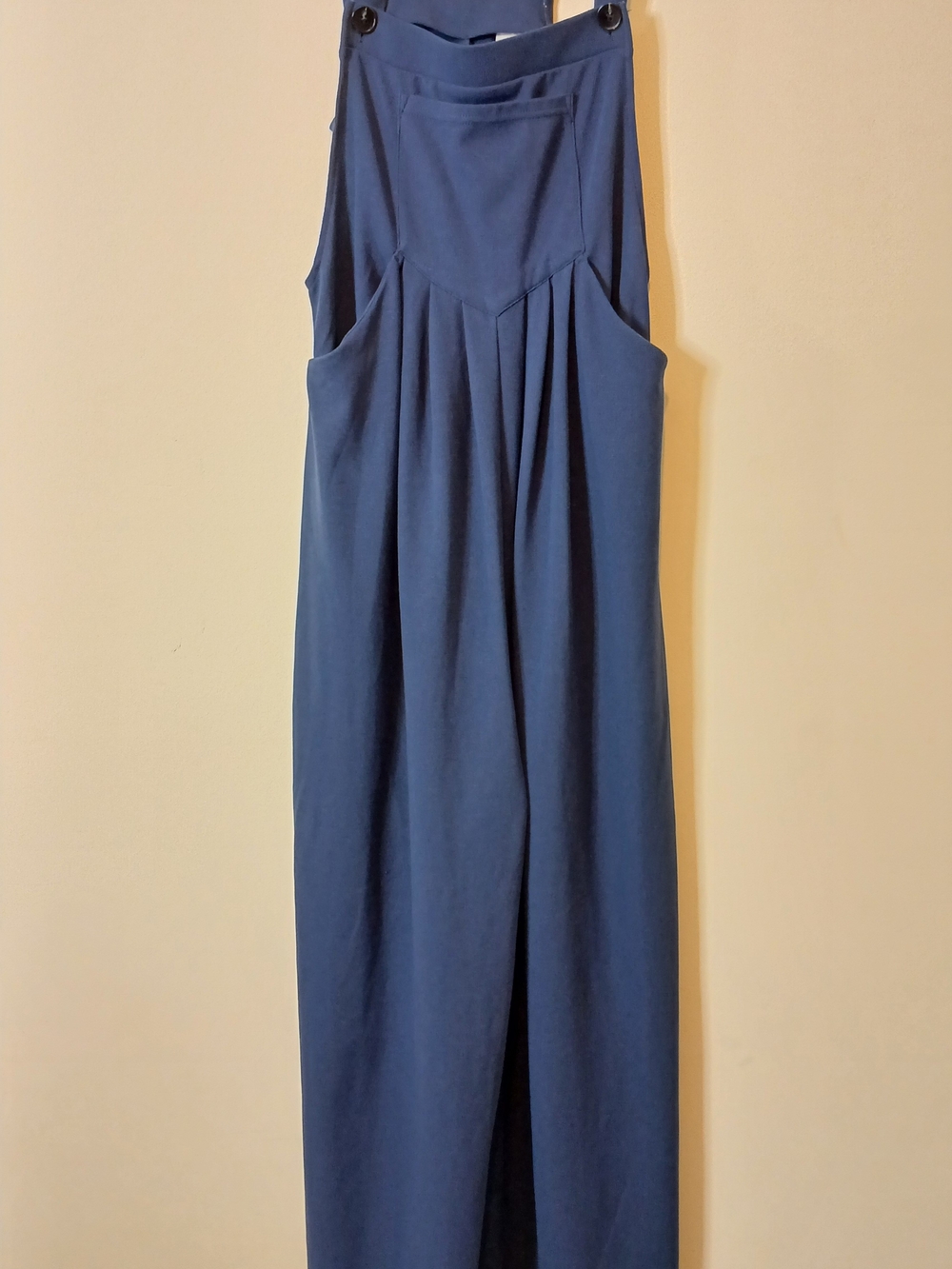 NWT Wide-Leg Navy Sleeveless Jumpsuit with Pockets Overalls Size Small - Picture 2 of 7